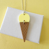 Ice Cream Cone Necklace