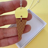 Ice Cream Cone Necklace