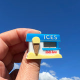 Ice Cream Kiosk Brooch