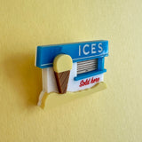 Ice Cream Kiosk Brooch