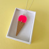 Ice Cream Cone Necklace