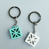 Breeze Block Keyring, Leaf Pattern – Various Colours