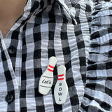 Bowling Pin Pin Set - Let's Bowl