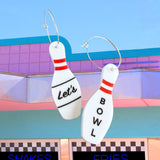 Bowling Pin Earrings - Let's Bowl