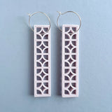 Long Breeze Block Drop Earrings, 5 Colour Options