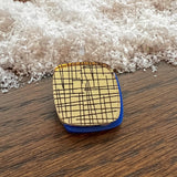 Double-layer MCM Pebble Brooch - Various Colours
