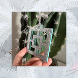 Breeze Block Bauble - in Mint, Yellow or Pink