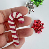 Candy Cane Brooch - Pink or Red
