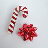 Candy Cane Brooch - Pink or Red