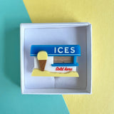 Ice Cream Kiosk Brooch