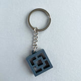 Breeze Block Keyring, Square Pattern – Various Colours
