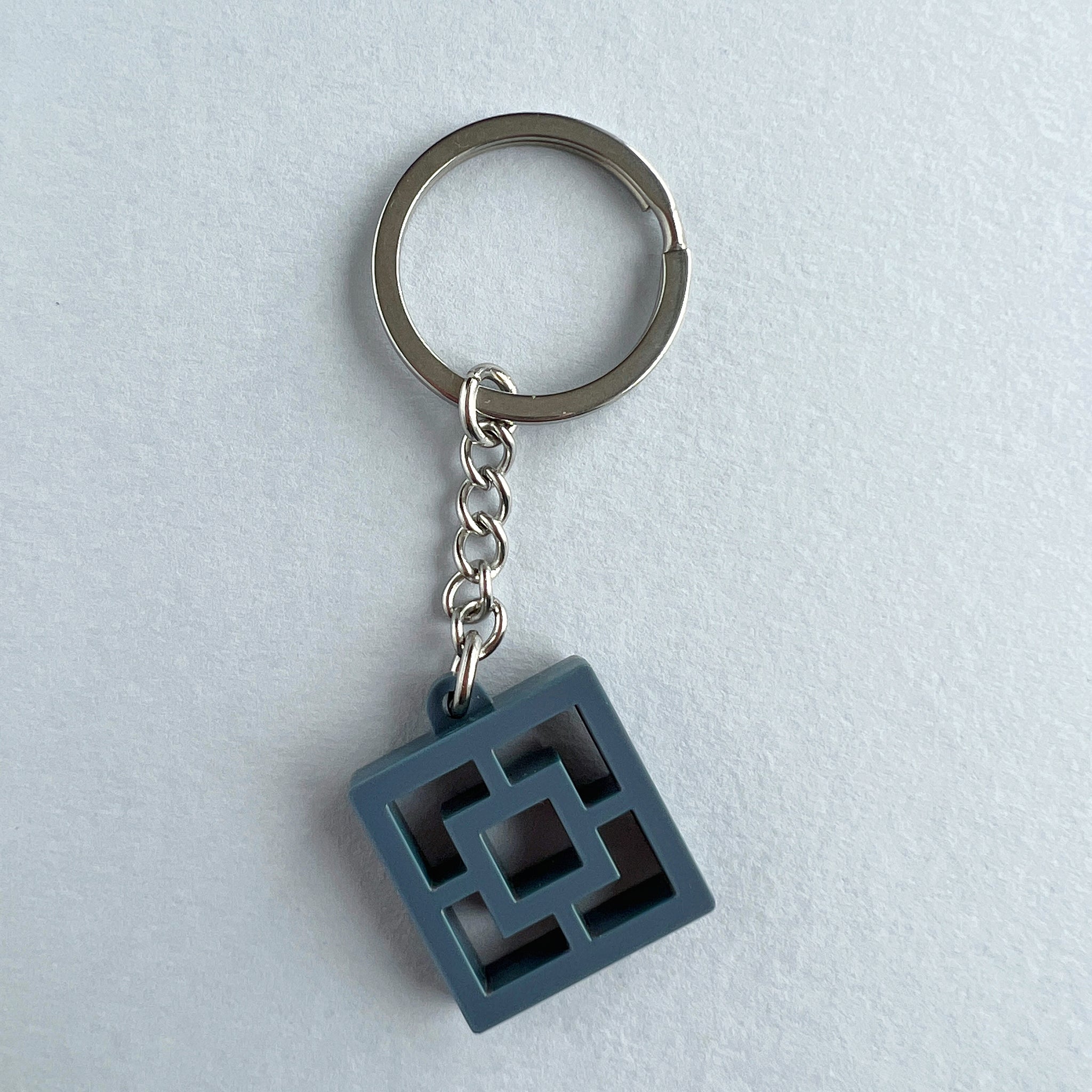 Breeze Block Keyring, Square Pattern – Various Colours