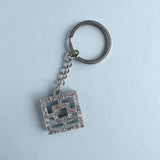 Breeze Block Keyring, Square Pattern – Various Colours