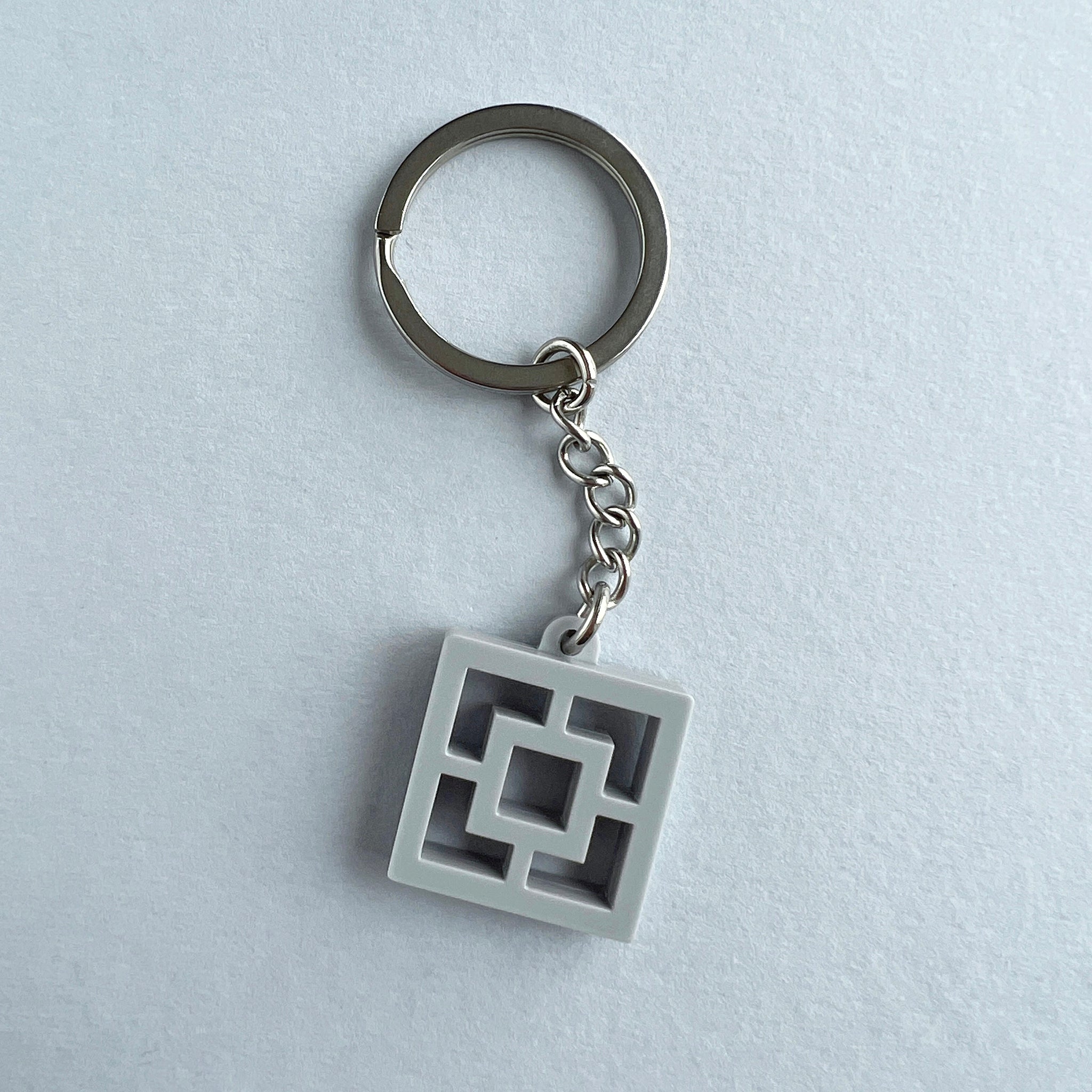 Breeze Block Keyring, Square Pattern – Various Colours