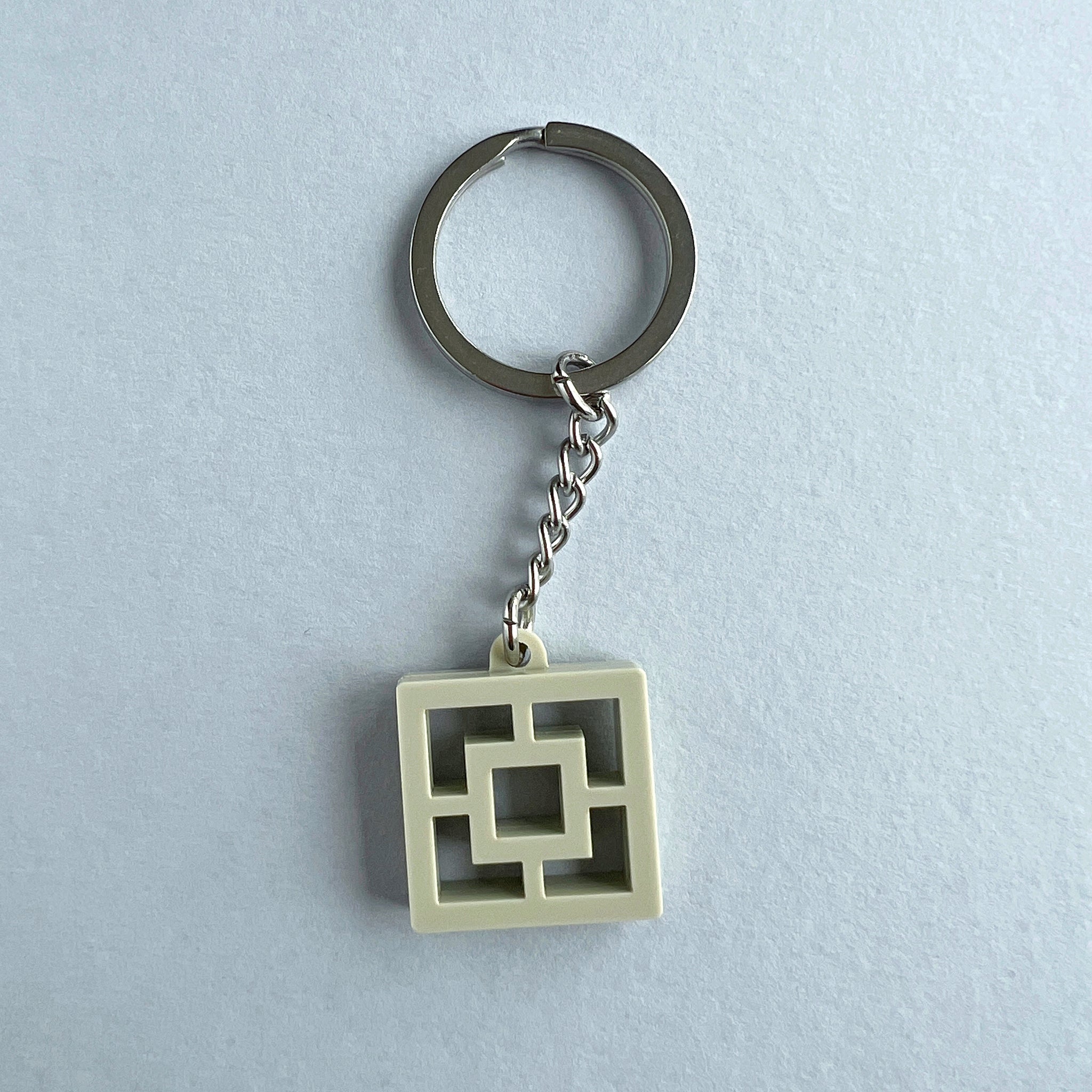 Breeze Block Keyring, Square Pattern – Various Colours – Tiny Scenic