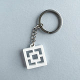 Breeze Block Keyring, Square Pattern – Various Colours