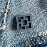 Breeze Block Pin - Square Pattern, Matt Neutrals