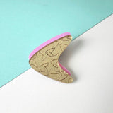 SSF SAMPLE: Double Layered Boomerang Brooch