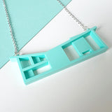 SSF SAMPLE: Mint House Necklace (**PLATED Chain)