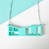 SSF SAMPLE: Mint House Necklace (**PLATED Chain)