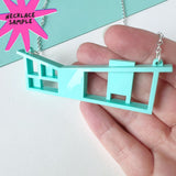 SSF SAMPLE: Mint House Necklace (**PLATED Chain)
