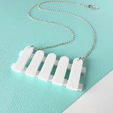 SSF SECOND: Acrylic Picket Fence Necklace
