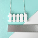 SSF SECOND: Acrylic Picket Fence Necklace