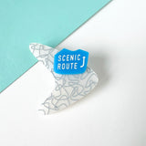 SSF SAMPLE: Scenic Route Boomerang Brooch