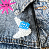 SSF SAMPLE: Scenic Route Boomerang Brooch
