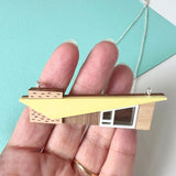 SSF SAMPLE: House necklace with Yellow Roof