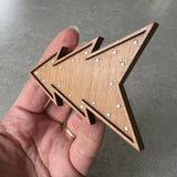 SSF SAMPLE: Statement Walnut Christmas Tree Brooch