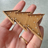 SSF SAMPLE: Statement Walnut Christmas Tree Brooch
