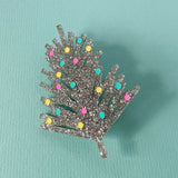 Glittery Christmas Tree Brooch
