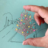 Glittery Christmas Tree Brooch