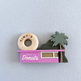 Donut Shop Brooch - Pink - Tiny Scenic