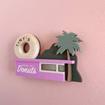 Donut Shop Brooch - Pink - Tiny Scenic