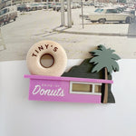 Donut Shop Brooch - Pink - Tiny Scenic