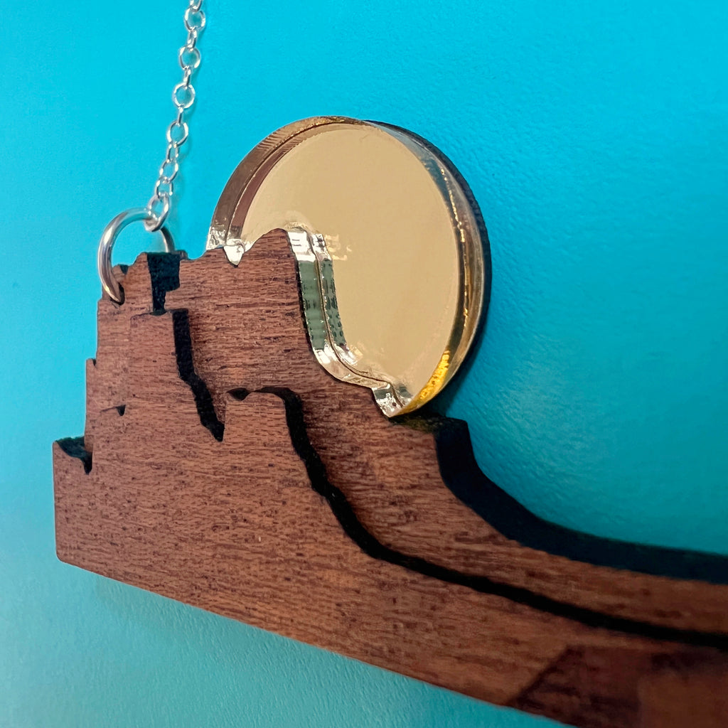 Monument Valley Sunset Necklace - Tiny Scenic