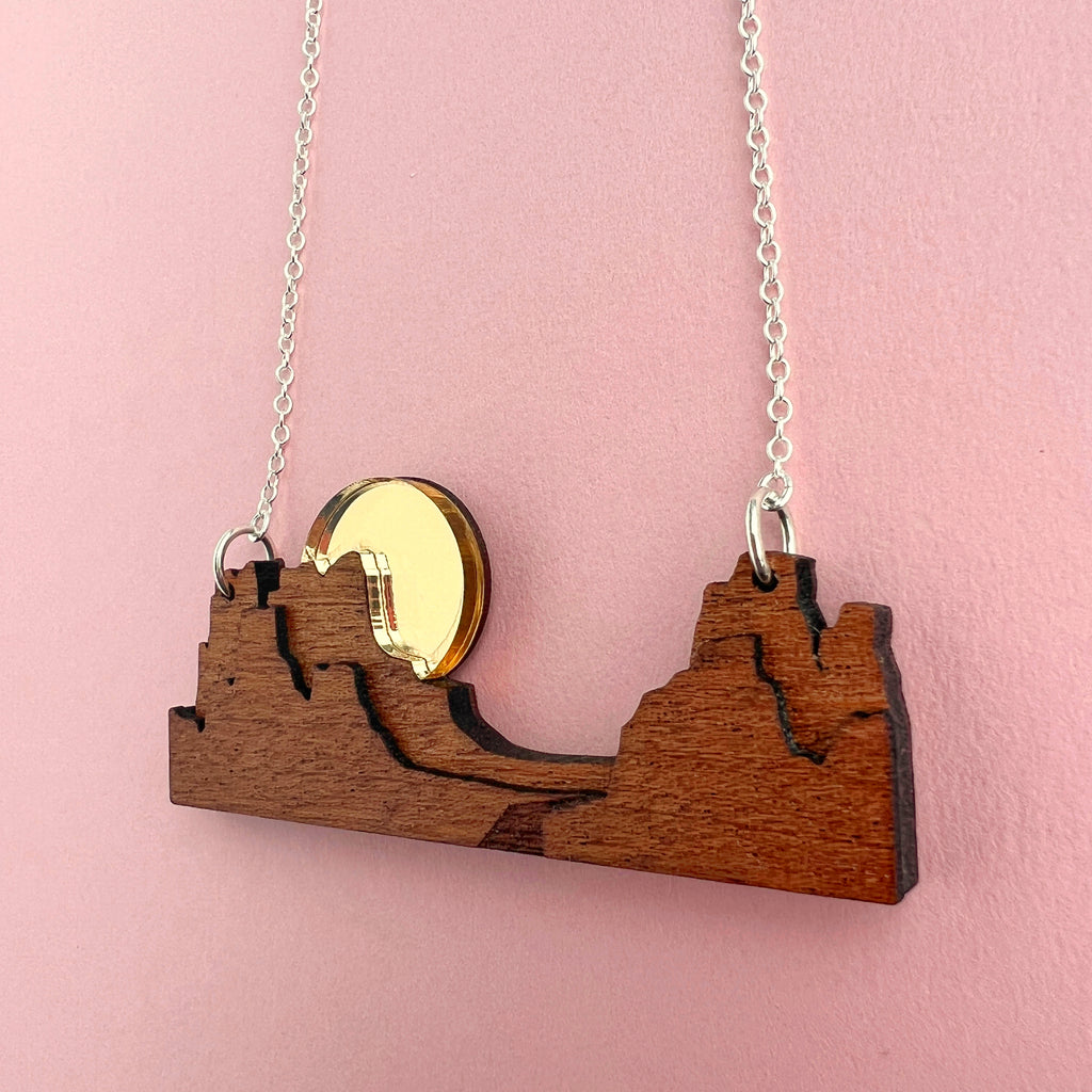 Monument Valley Sunset Necklace - Tiny Scenic