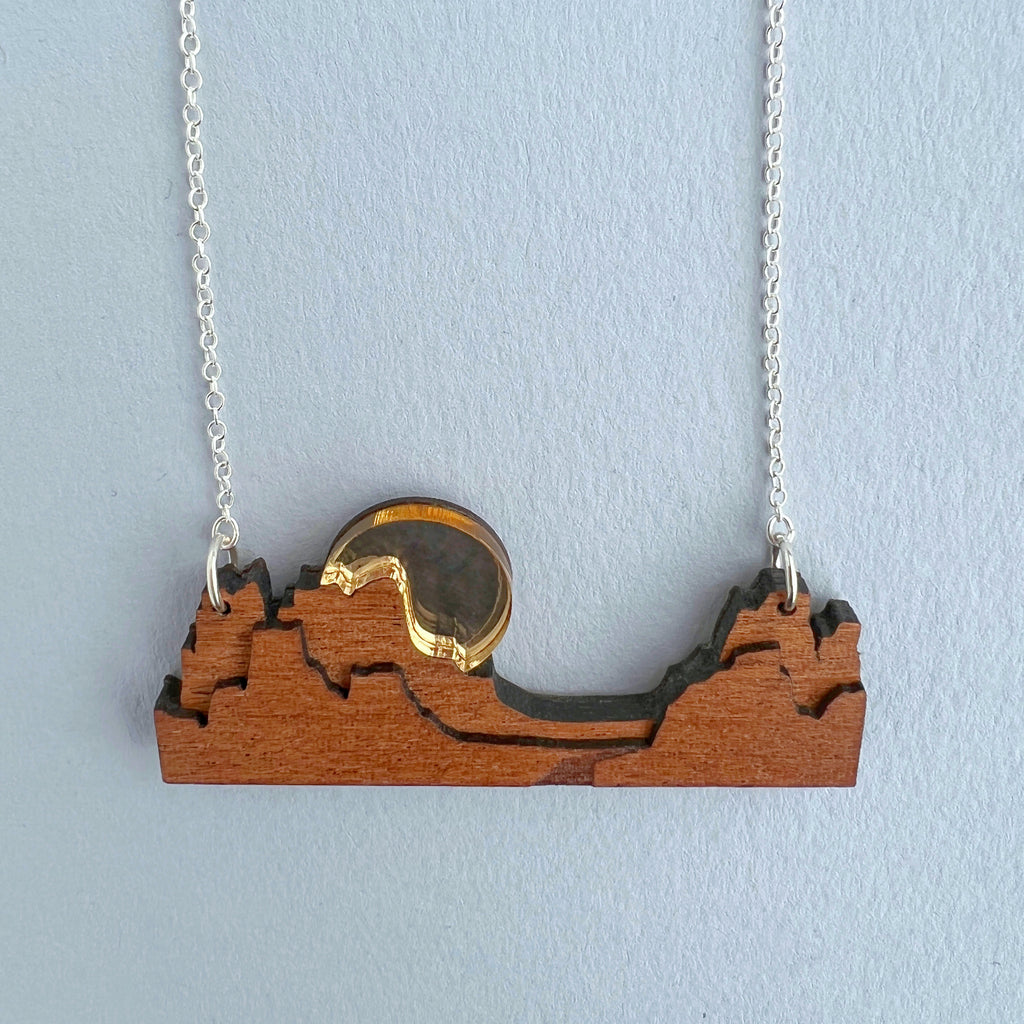 Monument Valley Sunset Necklace - Tiny Scenic