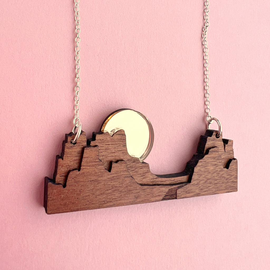 Monument Valley Sunset Necklace - Tiny Scenic