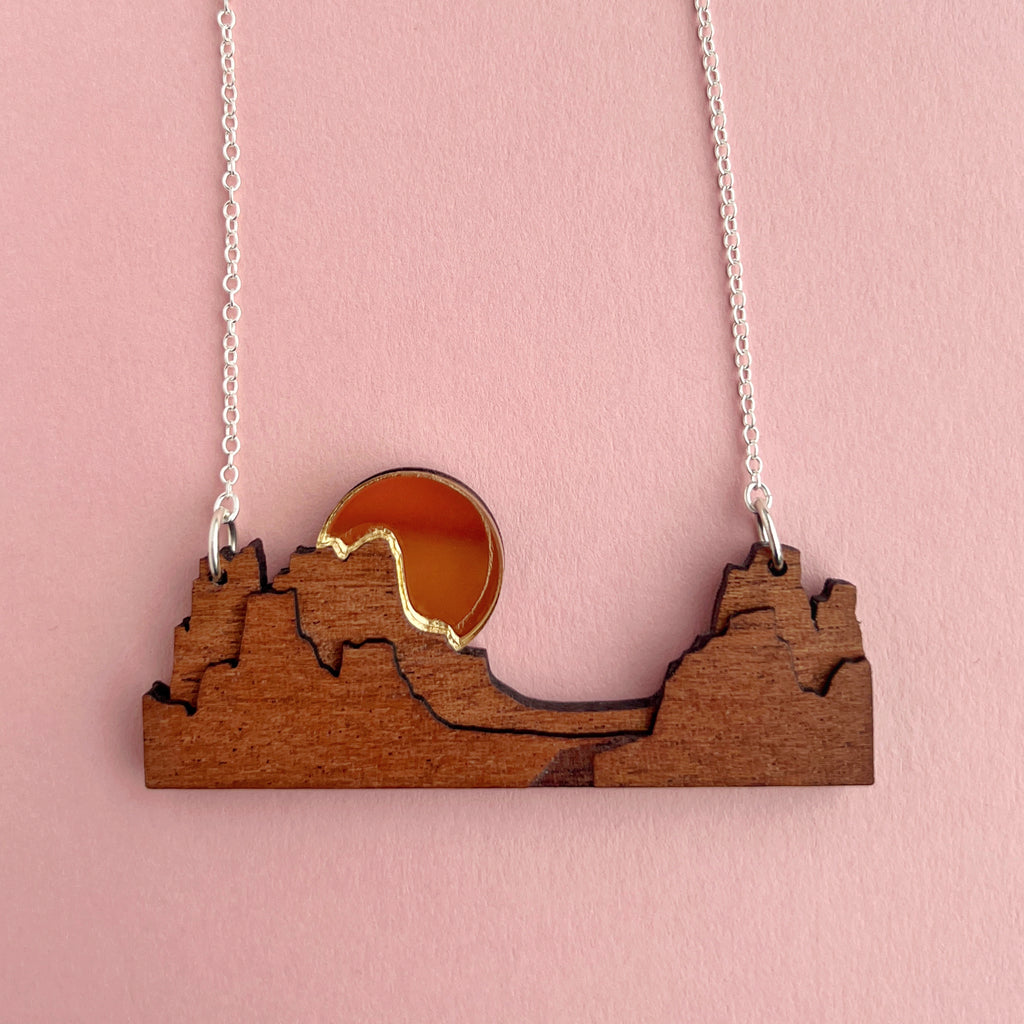 Monument Valley Sunset Necklace - Tiny Scenic