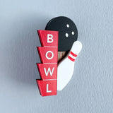 Bowling Sign Brooch