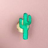 Cactus Pin - Green / Gold