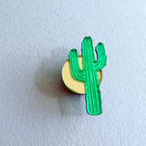 Cactus Pin - Green / Gold