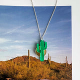 Cactus Necklace - Green / Gold