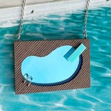 Kidney Bean Swimming Pool Necklace