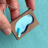 Kidney Bean Swimming Pool Necklace