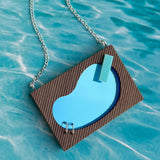 Kidney Bean Swimming Pool Necklace