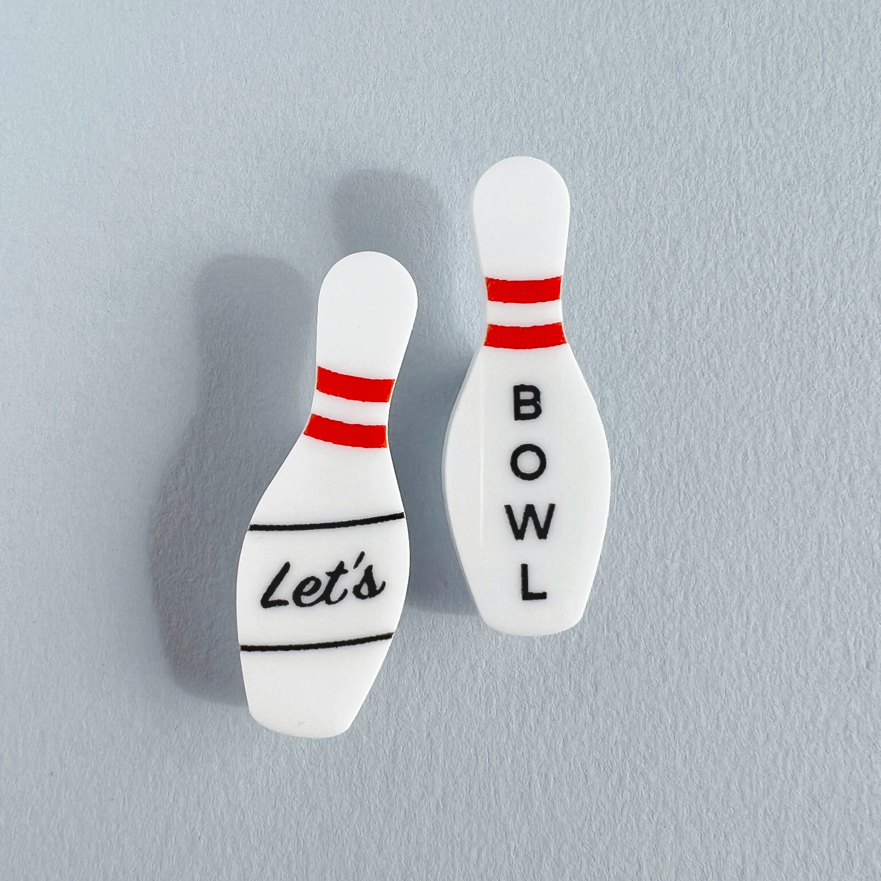 Bowling Pin Pin Set - Let's Bowl – Tiny Scenic